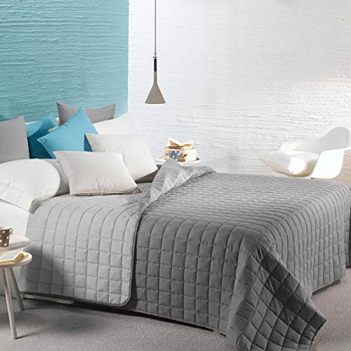 Tagesdecke Bettdecke Doppelbett Frühling Sommer Mikrofaser Original Caleffi Modern bicolor grau Tagesdecke Bettdecke Doppelbett Frühling Sommer Mikrofaser Original Caleffi Modern bicolor grau von EFFETTO CASA