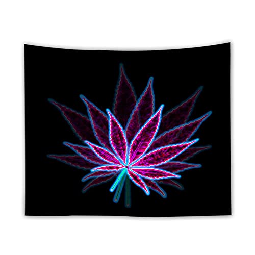 Kleines psychedelisches Ahornblatt Wanddekoration Bohemian Mandala estries Wand Stoff Teppich Decke Zimmer Dekor-GTFY(3),95x73cm von EFFGAMU