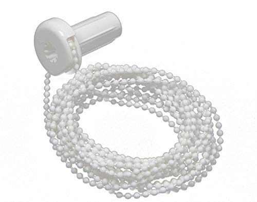 EFIXS Kettengetriebe mit Endloskette für Mini-, Easy-, Klemm- oder Klemmfixrollo ~ Bedienlänge 150 cm ~ Farbe: Weiss ~ Rollowelle: Innendurchmesser 16 mm ~ Aussendurchmesser 17 mm ~ KGE 17/150 von EFIXS