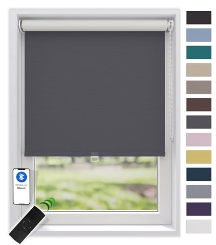 EFIXS Thermorollo White Reflex, Breiten: 40-240, Höhe bis 275 cm, Hier 150 x 190 cm (BxH) Stahlgrau, Verdunklungsrollo, Kettenzug, Springrollo, Motor von EFIXS