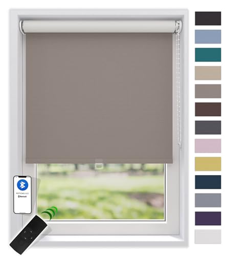 EFIXS Thermorollo White Reflex, Breiten: 40-240, Höhe bis 275 cm, Hier 90 x 190 cm (BxH) Graubeige, Verdunklungsrollo, Kettenzug, Springrollo, Motor von EFIXS