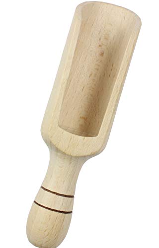 EFO Schaufel Holz - Löffel Holz – Gewürzlöffel – Messlöffel – Löffel Holzgriff – Messschaufel – Salzlöffel Holz 18 cm von EFO