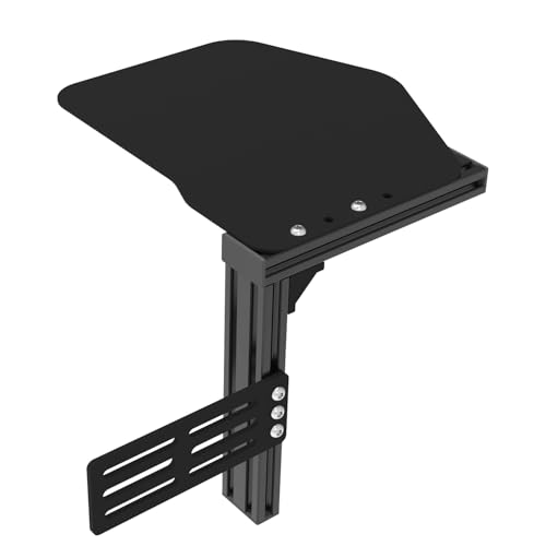 EG STARTS 1 x ausziehbare Metall-Mauspad-Halter, Plattform, horizontal und höhenverstellbar, für Schreibtisch und Stuhl, ausziehbare Metall-Computer-Maus, Schreibtisch-Halterung von EG STARTS