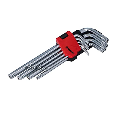 9-tlg. Premium Winkel Schlüssel Satz TORX T10-T50 Schraubendreher Vielzahn NEU von EGA