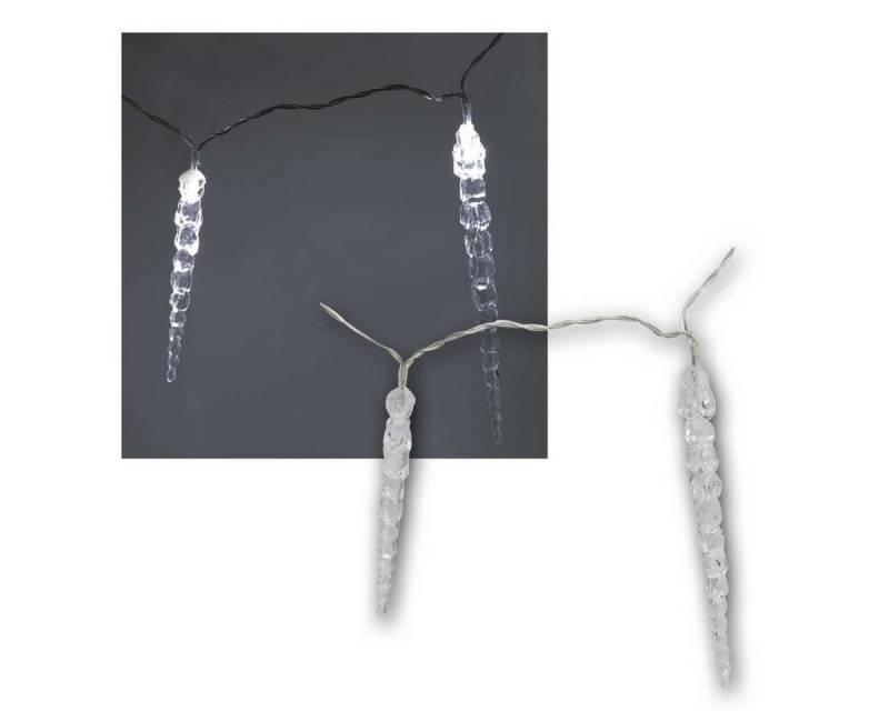 EGB LED-Lichterkette Eiszapfen-Lichterkette, 40 LED, Innen & Außen 230V von EGB