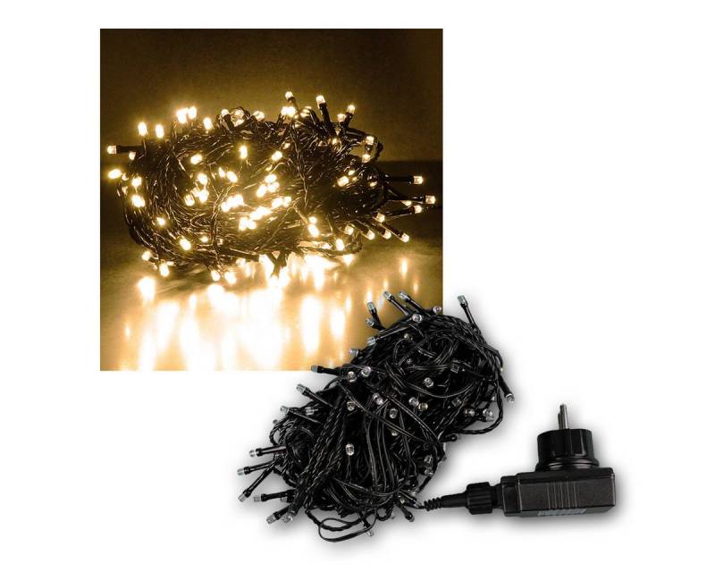 EGB LED-Lichterkette Microlichterkette 180 LEDs warmweiß, IP44, 13,5m von EGB