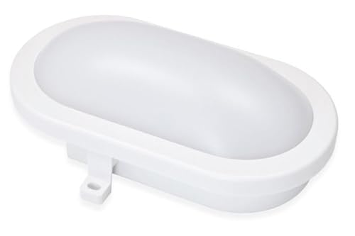 EGB LED Ovalleuchte Kellergitterleuchte IP65 4-9W + CCT, weiß 2700/4000/6500K - 4W/7W/9W einstellbar von EGB