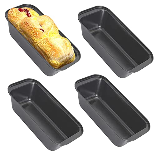 EGEN Bread Pan Loaf Tin for Baking, Non-Stick Carbon Steel Baking Bread Toast Mold Loaf Baking Pan Set (29.5x13cm -Gray 4Pcs) von EGEN