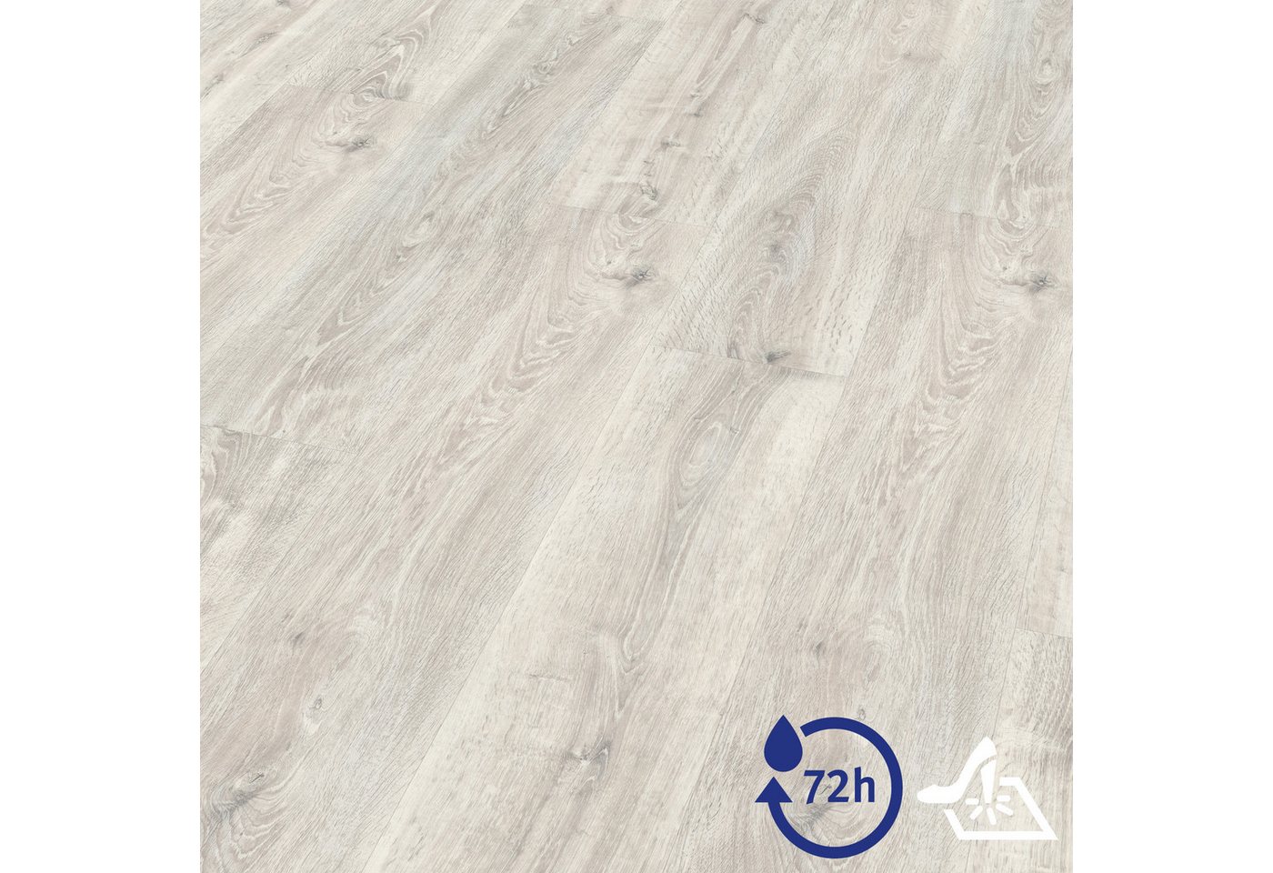EGGER Designboden Aquadura+ EDF174 Waltham Eiche weiss, (7,5mm, 2,543m), Wasserbeständig & Feuchtraumgeeignet von EGGER