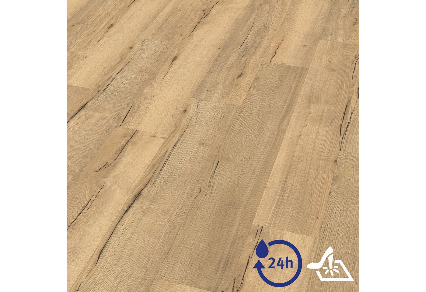 EGGER Designboden Aquadura EDF145 Monfort Eiche natur, (7,5mm, 1,995m), Wasserbeständig & Feuchtraumgeeignet von EGGER