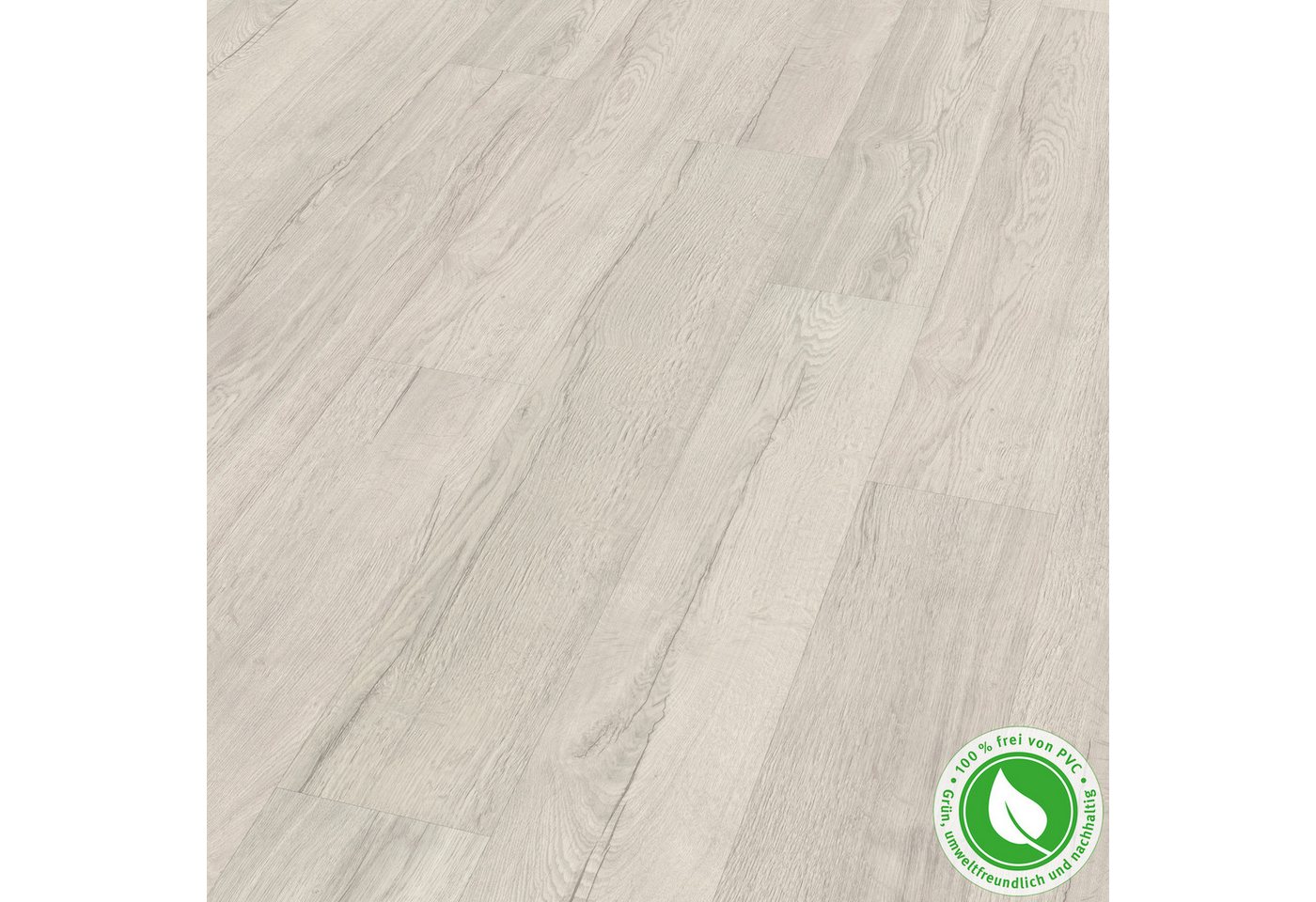 EGGER Designboden GreenTec EHD027 Elva Eiche weiss, (7,5mm, 1,995m),Robust & Strapazierfähig von EGGER