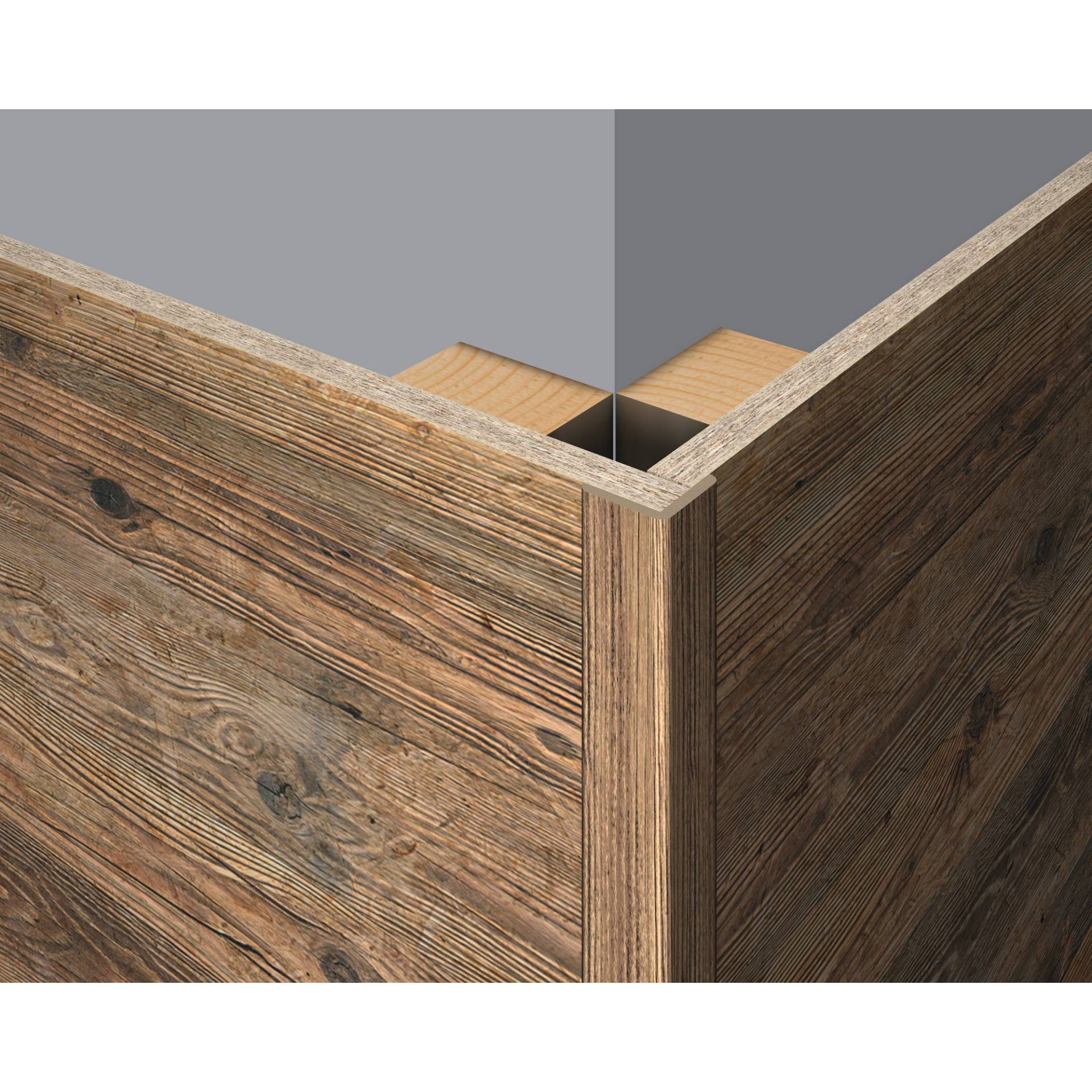 EGGER Faltleiste 'DecoWall FL001' Namur Fichte Natur 2400 x 22 x 22mm EGGER Faltleiste 'DecoWall FL001' Namur Fichte Natur 2400 x 22 x 22mm von EGGER