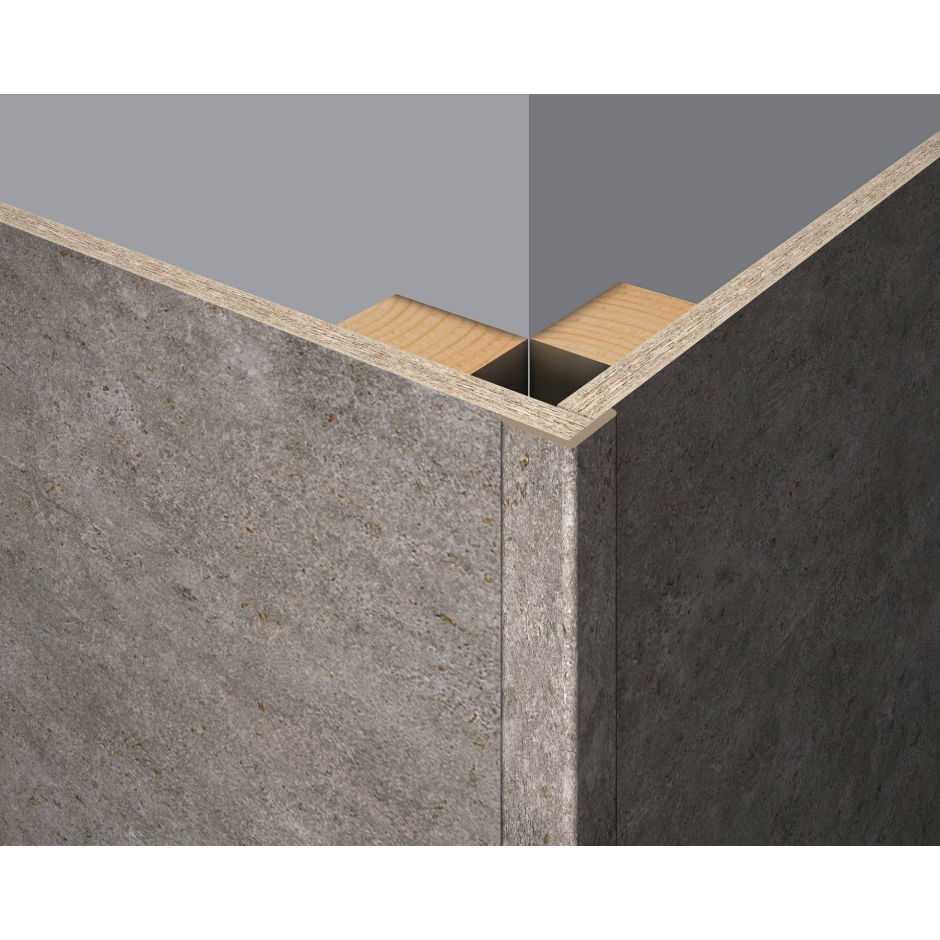 EGGER Faltleiste 'DecoWall' FL003 Rovigo Beton 2400 x 22 x 22mm EGGER Faltleiste 'DecoWall' FL003 Rovigo Beton 2400 x 22 x 22mm von EGGER