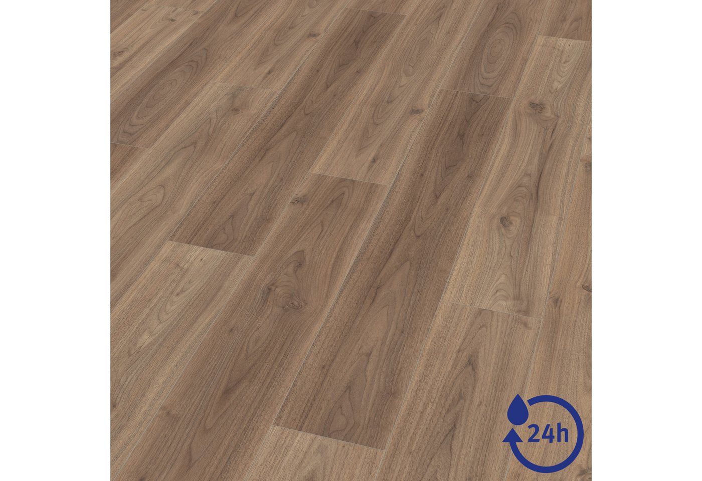 EGGER Laminat NatureSense Aqua EL2070 Langley Nussbaum hell, (8mm, 1,995m), Wasserbeständig & Praktisch von EGGER