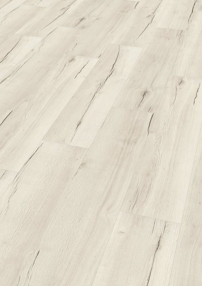 EGGER Laminat EHL105 Creston Eiche weiss, (8mm, 2,542m),Praktisch & wertbeständig von EGGER
