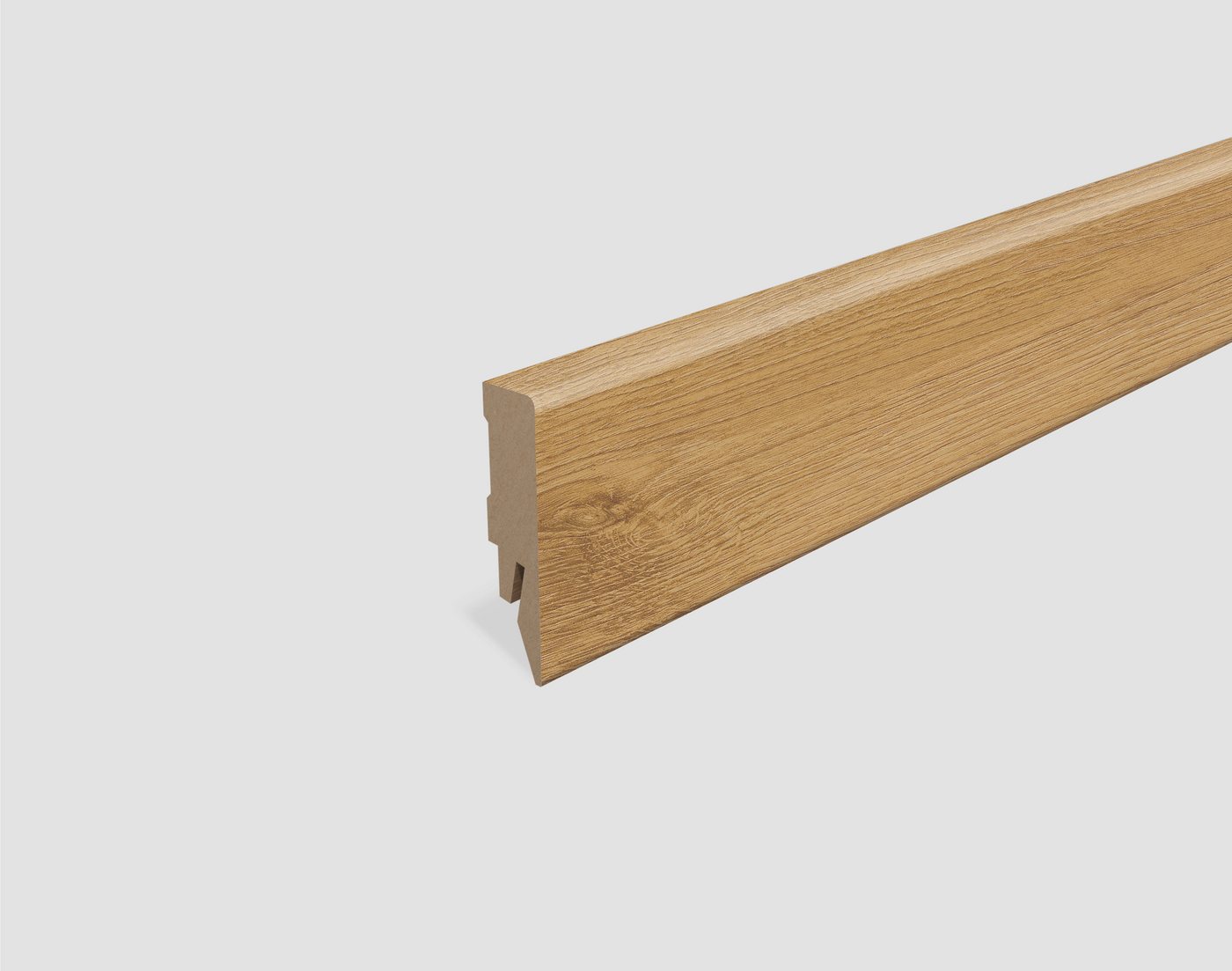 EGGER Sockelleiste Eiche braun L633, L: 240 cm, H: 5.8 cm, 1-St., 2,40m, neues kubisches Profil, passend zu Fußboden Nord Eiche natur von EGGER