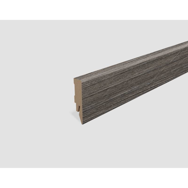 EGGER Sockelleiste 'L550' Eiche dunkelgrau 2400 x 58 x 14 mm von EGGER