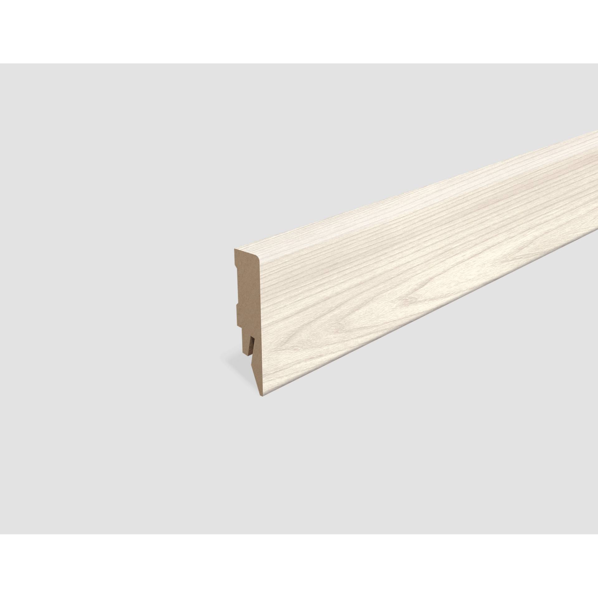 EGGER Sockelleiste 'L610' Akazie weiss 2400 x 58 x 14 mm EGGER Sockelleiste 'L610' Akazie weiss 2400 x 58 x 14 mm von EGGER