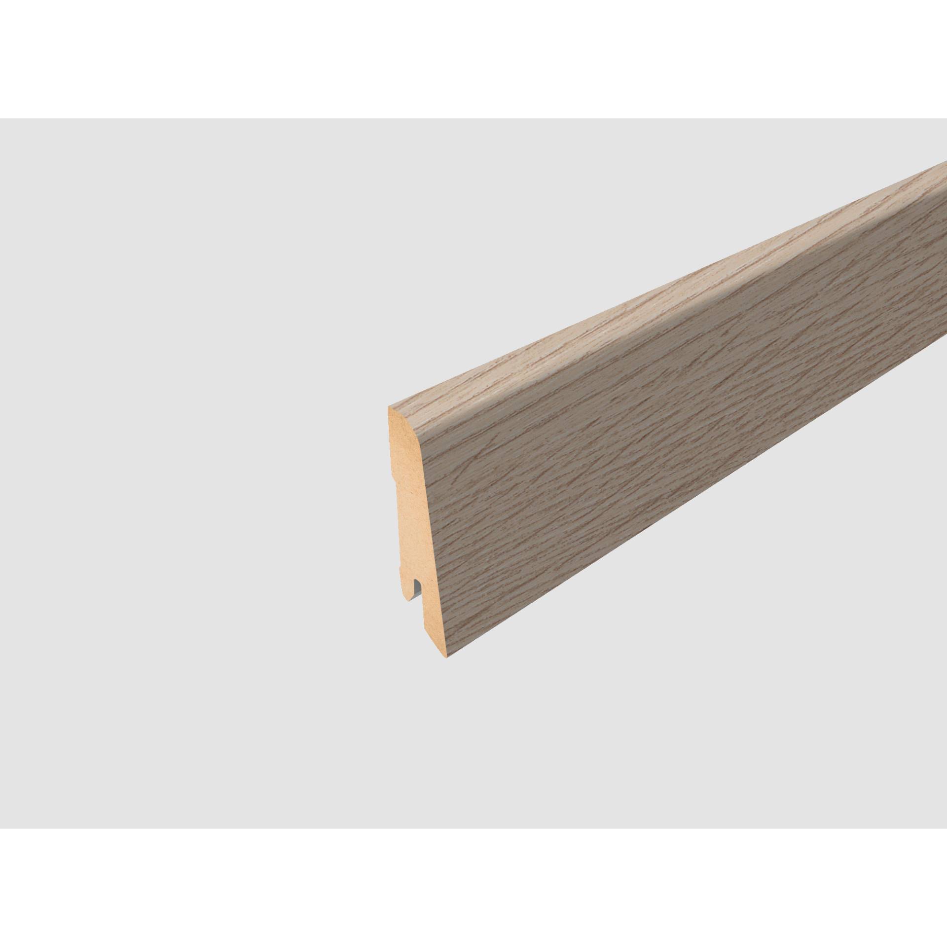 EGGER Sockelleiste 'L501' Eiche hell weiß 2400 x 60 x 17 mm von EGGER