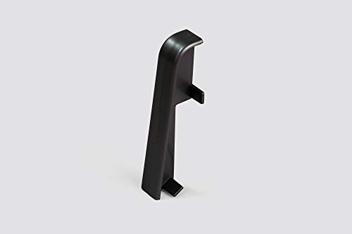 EGGER Verbinder Sockelleiste Universal schwarz für einfache Montage von 60mm Laminat Fußleisten | Inhalt 2 Stück | Kunststoff robust von Egger