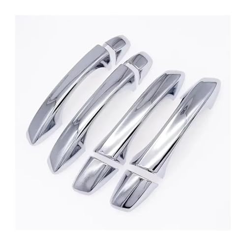 Auto Außentürgriffe Äußerer Türgriff Für 7 MK7 Für MK 7,5 2014-2019 Auto Aufkleber Carbon Chrom Schwarz Silber Außentür Griff Molding Abdeckung trim(Normal Silver) von EGLGPAGAEY