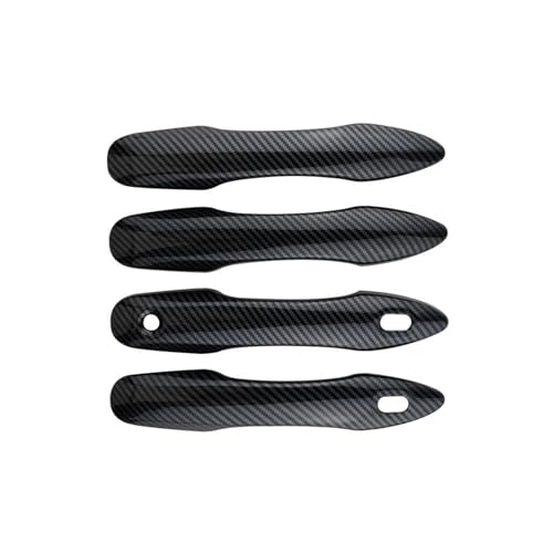 Auto Außentürgriffe Äußerer Türgriff Für Corolla Für Kreuz Für XG10 2021 2022 2023 2024 Türgriff Abdeckung Dekoration Aufkleber 4Pcs Trim Styling außen(Carbon fiber black) von EGLGPAGAEY