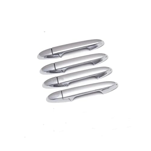 Auto Außentürgriffe Äußerer Türgriff Für Fit Für Jazz 2014 2015 2016 2017 2018 2019 2020 Carbon Faser Chrom Türgriff Abdeckung Aufkleber Styling(Silver 0 button) von EGLGPAGAEY