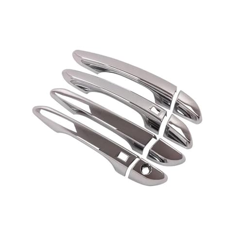 Auto Außentürgriffe Äußerer Türgriff Für Hyundai Für Tucson 2015 2016 2017 2018 2019 2020 Auto Carbon Faser Stil Außentür Griff Molding Abdeckung Trim decor ABS Auto(Smart Silver) von EGLGPAGAEY