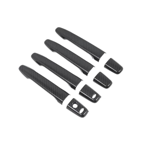 Auto Außentürgriffe Äußerer Türgriff Für Lancer Für Evolution X Für EVO 2008-2017 Auto Außentür Griff Molding Abdeckung Trim Dekor Auto Carbon faser Stil Schwarz(Smart Key Carbon) von EGLGPAGAEY
