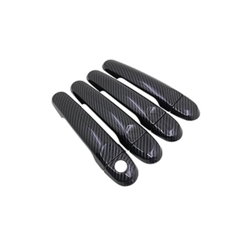 Auto Außentürgriffe Äußerer Türgriff Für Micra Für K14 2011~2016 Chrom Auto Schutz Chrom Außen Teil Türgriffe Abdeckung Trim Kappe(Metallic Silver 4pcs) von EGLGPAGAEY