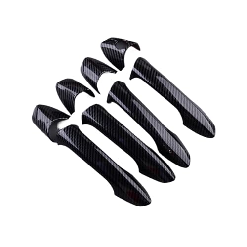 Auto Außentürgriffe Äußerer Türgriff Für W246 W204 W212 X204 W166 W117 LHD Schwarz Außentür Griff Abdeckung Trim Cap Set Carbon Fiber Texture von EGLGPAGAEY