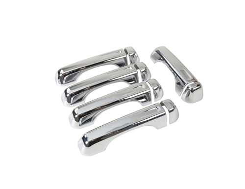 Auto Außentürgriffe Äußerer Türgriff Für Wrangler JL Für Gladiator JT 2018-2023 4-Türer Außen Auto Tür Haltegriff Dekoration Abdeckung Trim(Chrome) von EGLGPAGAEY