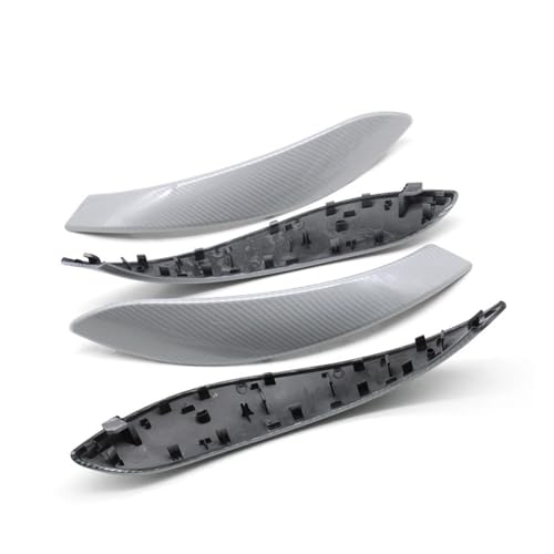 Innen Tür Pull Griff Für 3er 4er-Serie Für M3 Für M4 F30 F80 F31 F32 F33 F34 F35 F36 2013-2018 2-teiliges/4-teiliges Set Innentürgriff Außenabdeckungsverkleidung(Silver Carbon 4PCS) von EGLGPAGAEY