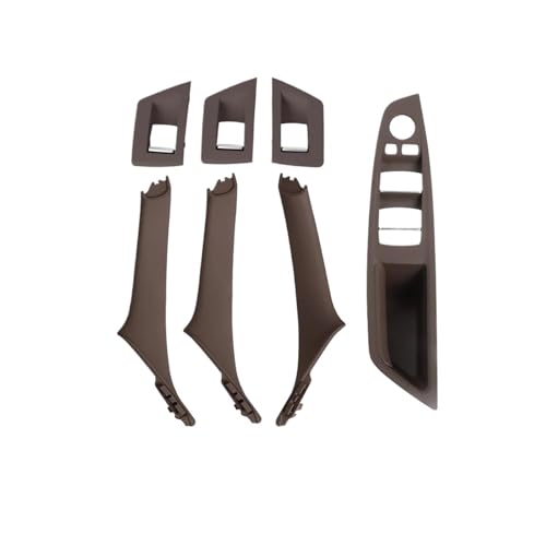 Innen Tür Pull Griff Für 5er F10 F18 523 525 528 LHD RHD Auto-Innentürgriff-Zugabdeckungsverkleidung 1 Satz 7 Stück(RHD Moka) von EGLGPAGAEY