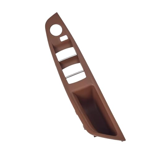 Innen Tür Pull Griff Für 5er-Serie F10 F11 Rot Braun Beige Schwarz Auto Innentürgriffverkleidung Pull Trim Cover Original Linkslenker LHD(Red Brown-RHD) von EGLGPAGAEY