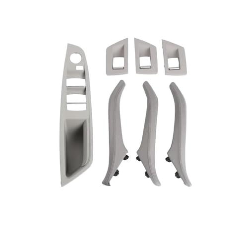 Innen Tür Pull Griff Für 5er-Serie F10 F11 rechter Griff Fahrer Innentürgriff Ledergriff Armlehnenplatte ohne Spiegel Klappknopf(LHD Gray) von EGLGPAGAEY