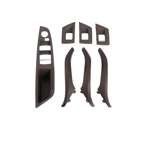 Innen Tür Pull Griff Für 5er-Serie F10 F11 rechter Griff Fahrer Innentürgriff Ledergriff Armlehnenplatte ohne Spiegel Klappknopf(LHD Moka) von EGLGPAGAEY