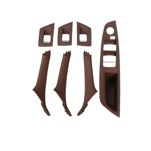 Innen Tür Pull Griff Für 5er-Serie Für F10 F11 51417225869 51417225867 Auto-Innentürgriffverkleidung Pull Trim Cover Fensterschalterverkleidung Griffsatz(RHD Red) von EGLGPAGAEY