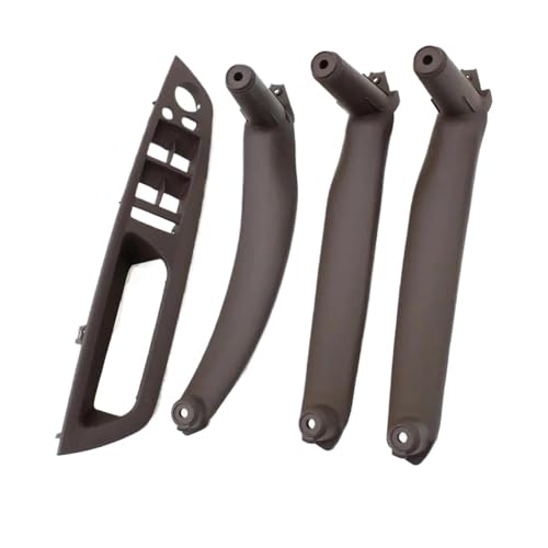 Innen Tür Pull Griff Für E70 E71 Für X5 Für X6 2007-2013 LHD 4PCS Set Links Vorne Fahrersitz Innen tür Armlehnen Tür Pull Griff Kit Ersatz(Moka-4PCS Set) von EGLGPAGAEY