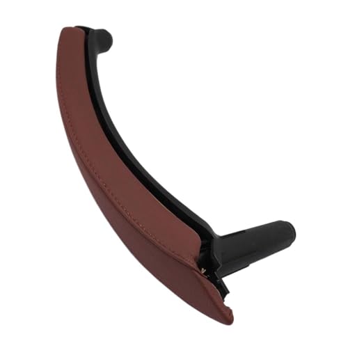 Innen Tür Pull Griff Für X5 Für X6 E70 E71 E72 2007-2013 Innen Auto Links Rechts Passagier Tür Pull Griff mit leder Abdeckung Trim Ersatz(Right Red Brown) von EGLGPAGAEY