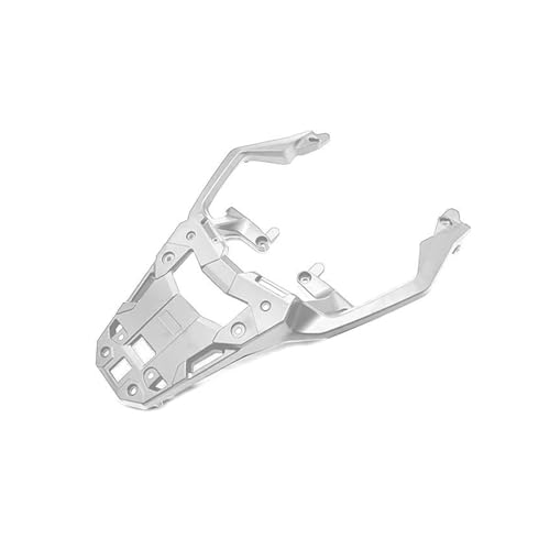 Motorrad Heckgepäckträger Für FORZA 750 2021 2022 2023 2024 Gepäckträgerhalterung hinterer Gepäckträgerrahmen, Abdeckungsplattenhalter Regalunterstützung Heck Koffer Träger(Silver) von EGLGPAGAEY