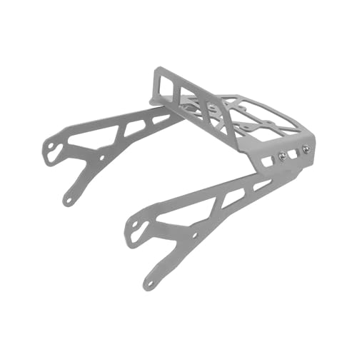 Motorrad Heckgepäckträger Für Monkey125 Für Monkey 125 Für DAX125 18-24 Front Rack Fracht Lagerung Träger Schwanz Tasche Gepäck Rack Heck Koffer Träger(Silver) von EGLGPAGAEY