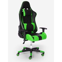 Gaming-Stuhl ergonomische Armlehnen verstellbare Kissen Adelaide Emerald von EGLI