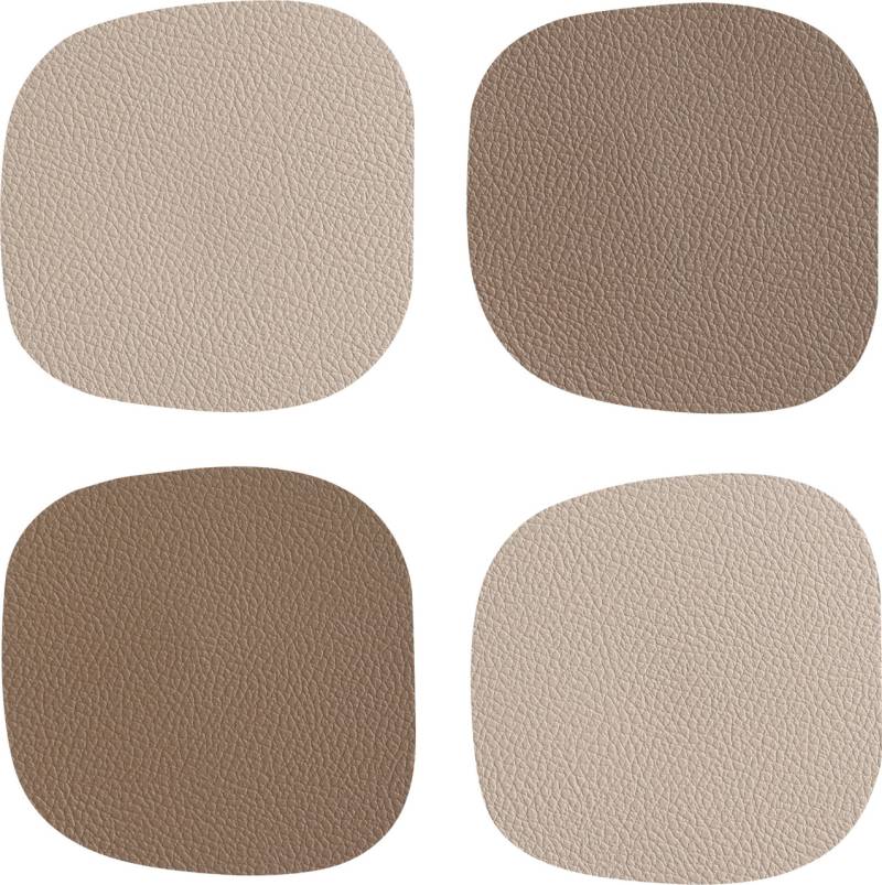 Vinanivao Untersetzer 10 x 10 cm beige/braun 4er-Set von EGLO Living