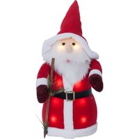 Eglo Christmas - eglo led Weihnachtsdeko, Leuchtfigur Weihnachtsmann aus Stoff mit Kunststoffkörper in rot und weiß, batteriebetriebene Figur von EGLO CHRISTMAS