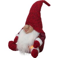 Eglo led Weihnachtswichtel Joylight, Wichtel Figur, Weihnachtsdeko aus Stoff mit Kunststoffkörper in Rot und Weiß, batteriebetriebene Leuchtfigur, von EGLO CHRISTMAS
