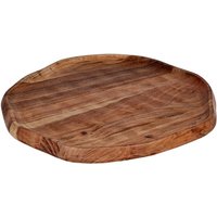 Living Dekoschale Forleyet, Schale zum Dekorieren, runder Dekoteller, Tablett aus Holz in Natur, Holzteller 37 x 34,5 cm - Eglo von EGLO