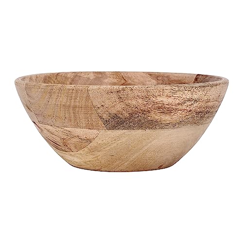 EGLO LIVING Dekoschale Forleyet, natürliche Schale zum Dekorieren, runde Holzschüssel, Deko Schüssel aus Holz in Natur, Holzschale Ø 18,5 cm von EGLO LIVING