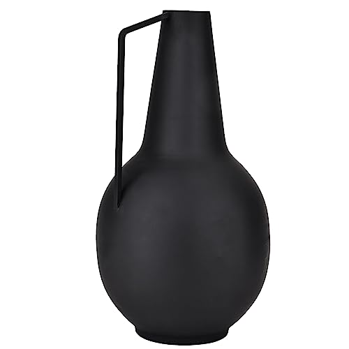 EGLO LIVING Metallvase Miouski, minimalistische Deko Vase mit Griff, Dekovase für Wohnzimmer, Blumenvase aus Metall in Schwarz, Tischdeko 39 cm von EGLO LIVING