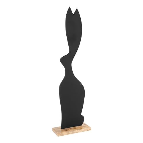 EGLO LIVING Osterdeko Hase Amoatsy, große Deko Figur Ostern Frühling, Frühlingsdeko Osterhase, Osterfigur aus Holz und Aluminium, 64,5 cm von EGLO LIVING